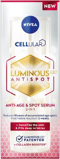 Nivea Cellular Luminous 630 Anti-Age & Anti-Spot Moisturizing & Anti-aging Serum Face with Hyaluronic Acid for Firming & Dark Spots 30ml