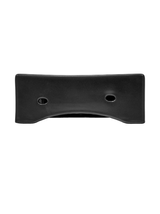 ML-Design Montat pe perete Deasupra Blatului Chiuvetă Ceramică 33.5x25.5x13cm Negru