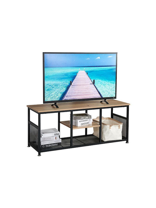 TV-Ständer Edge aus Metall & Holz Sonoma-artisan M120xB40xH50cm