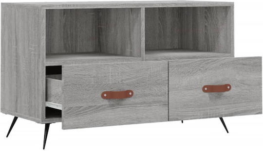 vidaXL TV-Ständer Grau M80xP36xH50cm