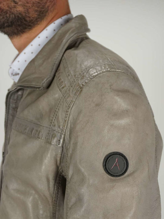 Leather Jacket Gray