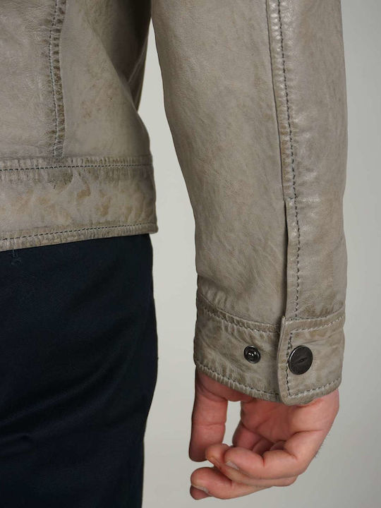 Leather Jacket Gray