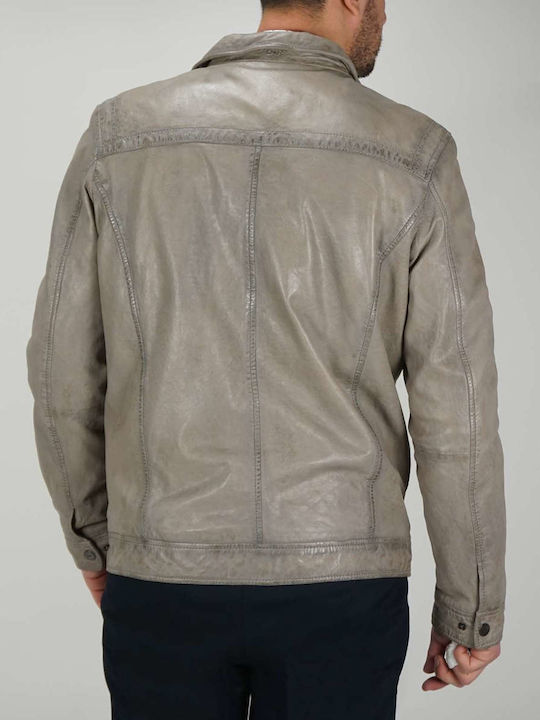 Leather Jacket Gray