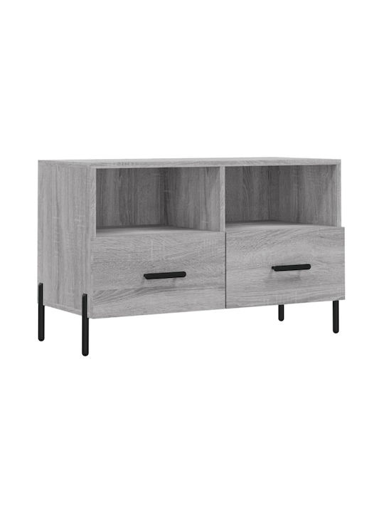 Particle Board TV Furniture with Drawers Gray L80xW36xH50cm