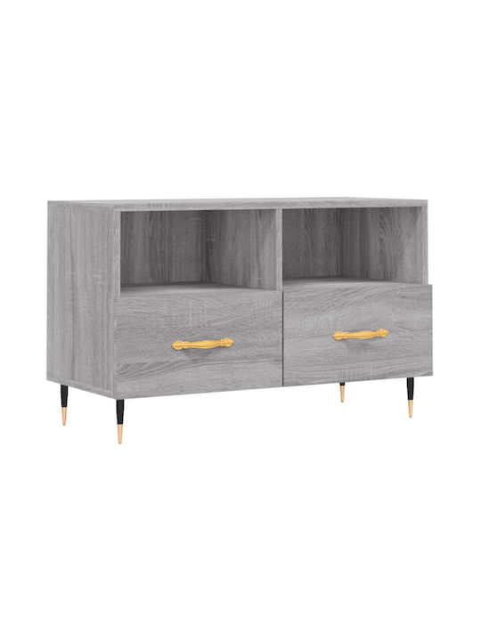 TV Stand Wooden Gray L80xW36xH50cm