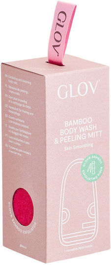 Glov Skin Smoothing Mănușă de masaj pentru corp împotriva celulitei Roz