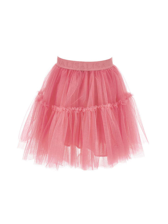 Monnalisa Kids Tulle Tutu Skirt Fuchsia