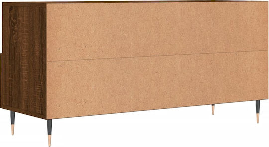 TV-Möbel Hölzernes Smoky Oak L102xB36xH50cm