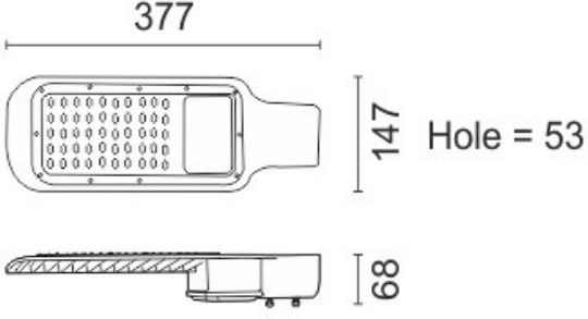 Spot Light Street Solar Light 100W 11lm with Cold White Light 6000K IP65