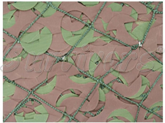 Camosystems Forest Pătrat Plasă de camuflaj Maro 3x3m