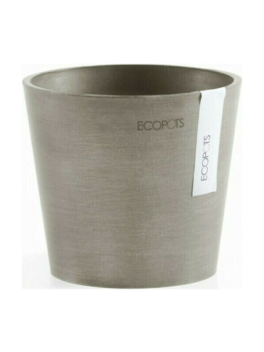 Ecopots Amsterdam Mini Flower Pot Hanging 17x15cm Taupe 74.009.17TA