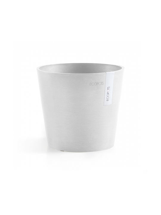 Ecopots Amsterdam Mini Flower Pot Hanging 10.5x9.2cm in White Color 74.009.10W