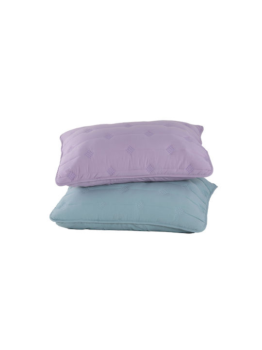 Nef-Nef Homeware Elvira Σετ Μαξιλαροθήκες Καπιτονέ Lavender 52x72εκ.