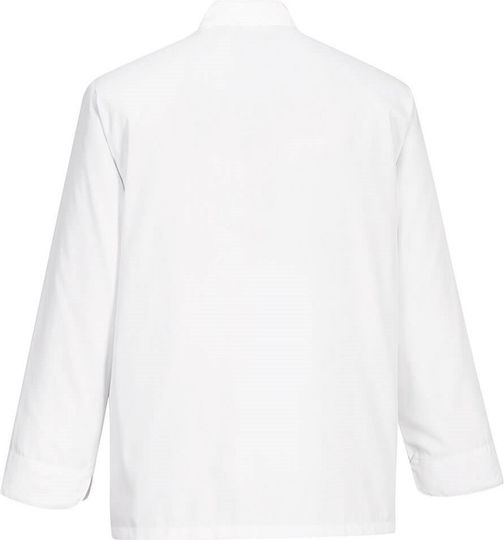 Portwest Chef Jacket Unisex White with Long Sleeve