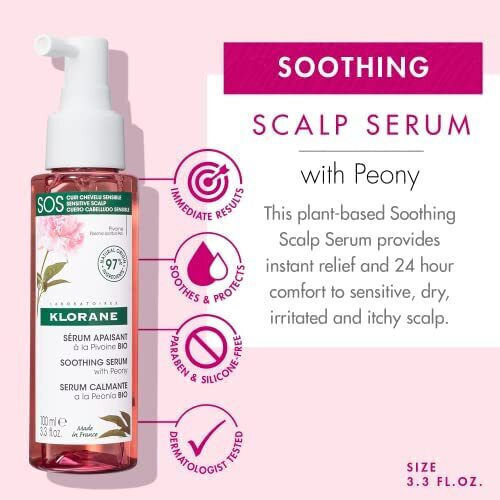 Klorane Soothing & Anti-Irritating SOS Scalp Serum for Strengthening 100ml
