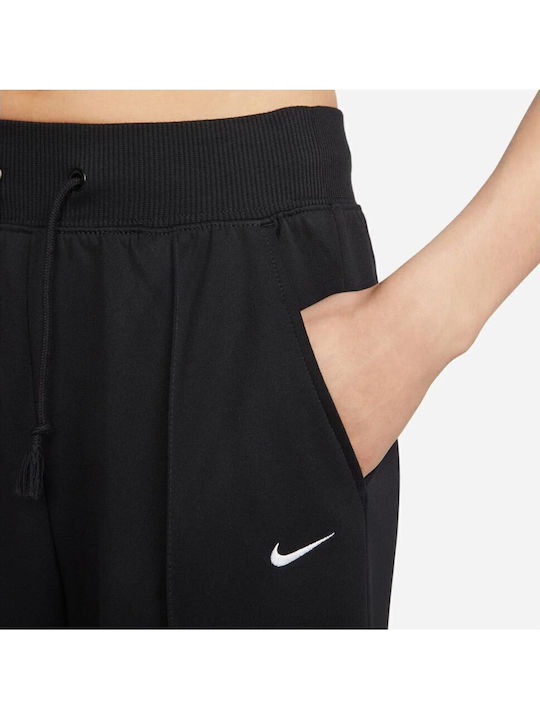 Sportswear Essentials Damen Stoff Hose in Weiter Linie Schwarz