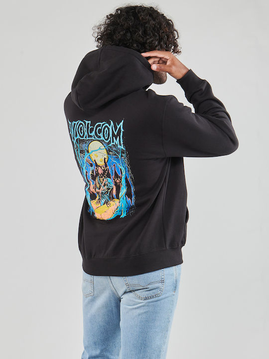 Volcom Men's Sweatshirt with Hood Black