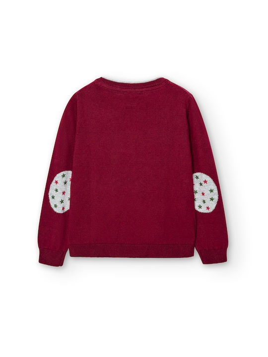 Boboli Kids' Sweater Long Sleeve Burgundy