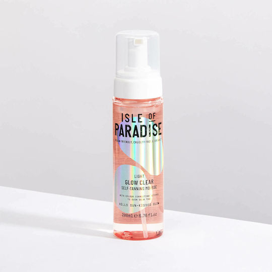 Isle of Paradise Glow Clear Self Tanning Mousse Σώματος Light Light 200ml