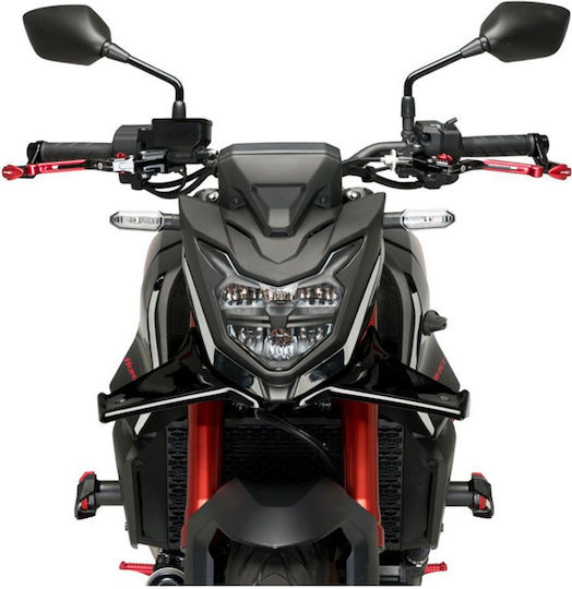 Puig Μπροστά Πλαϊνό Πλαστικό Μοτοσυκλέτας για Honda Hornet Μαύρο