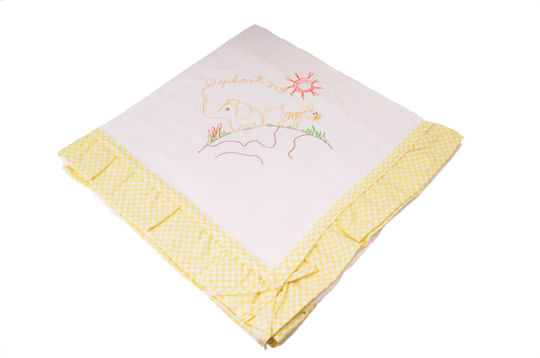 Bunny Bebe Decke Wickeltücher für Kinderzimmer Waffel Hellblau 90x90cm