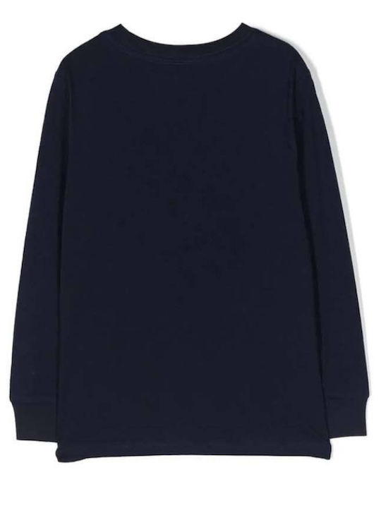 Ralph Lauren Kinderhemd Langarm Marineblau