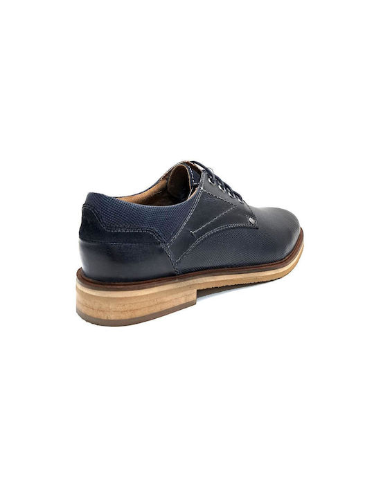 Pegabo Leder Herren Freizeitschuhe Blau