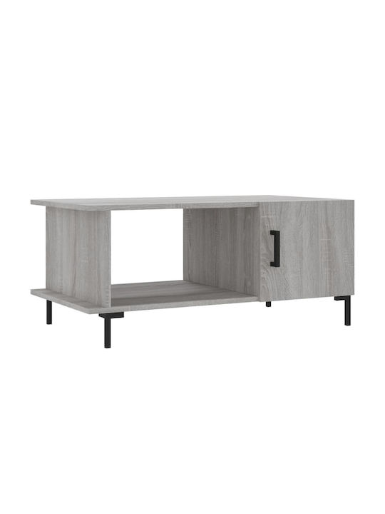 Rectangular Wooden Coffee Table Gray L90xW50xH40cm