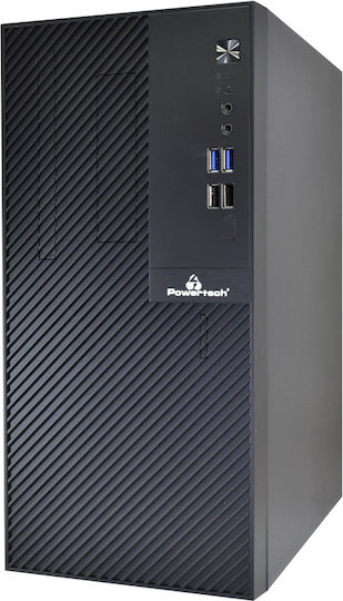 Powertech PT-1101 Mini Tower Κουτί Υπολογιστή Μαύρο