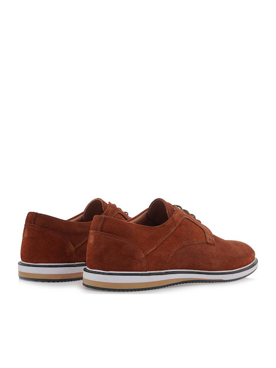 Men's Suede Casual Shoes Tabac Brown