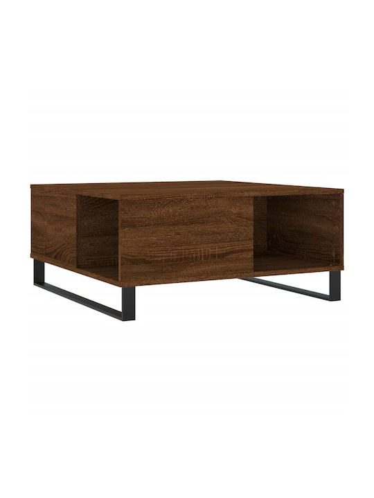 Rectangular Wooden Coffee Table Walnut L80xW80xH36.5cm