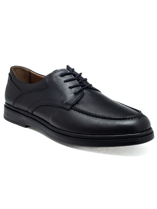 Rover Leder Herren Freizeitschuhe Anatomisch Schwarz