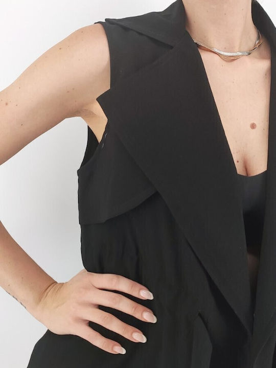 Damen Weste Schwarz