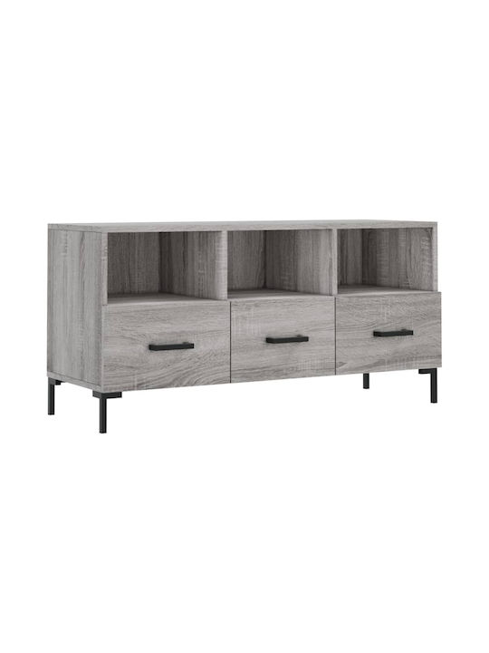 TV Stand Wooden Gray L102xW36xH50cm