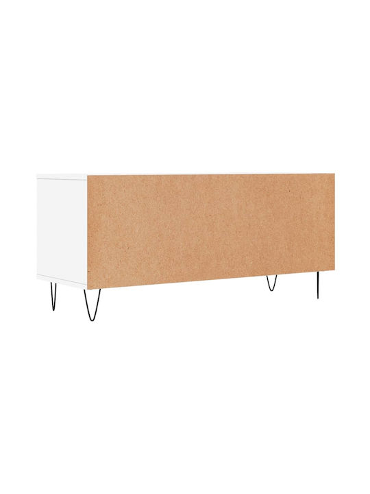 Έπιπλο Τηλεόρασης Λευκό Μ100xΠ34.5xΥ44.5cm