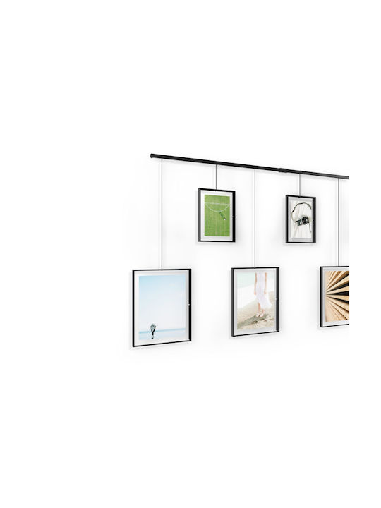 Umbra Multi Wall-Mounted Picture Frame 9 Photos Metallic Black 9 Pieces