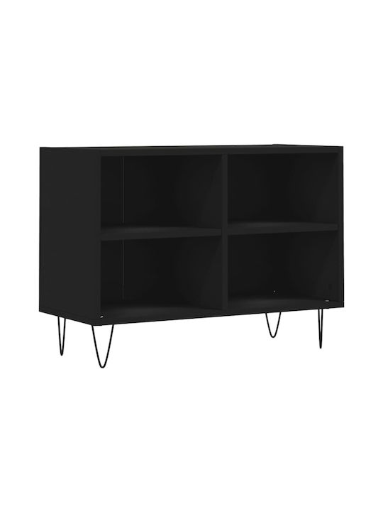 Particle Board TV Furniture Black L69.5xW30xH50cm