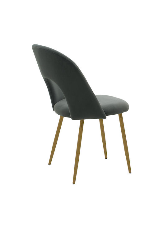 Jonah Dining Room Velvet Chair Anthracite 71x68x54cm