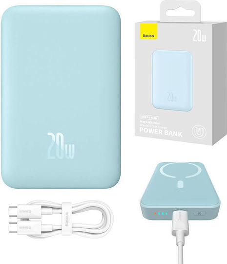 Baseus Mini Power Bank 10000mAh 20W с USB-C порт Power Delivery Син