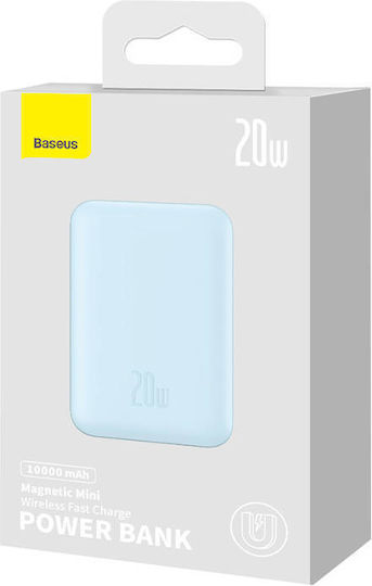 Baseus Mini Power Bank 10000mAh 20W с USB-C порт Power Delivery Син