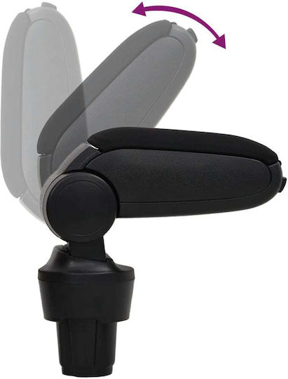 vidaXL Car Armrest for Volkswagen Up Black