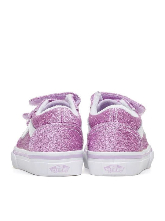 TD OLD SKOOL V Kids Sneakers with Scratch Glitter Pink