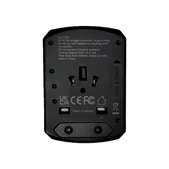 Xoopar Φορτιστής Χωρίς Καλώδιο με 3 Θύρες USB-A και Θύρα USB-C 15W Μαύρος (Tripper)