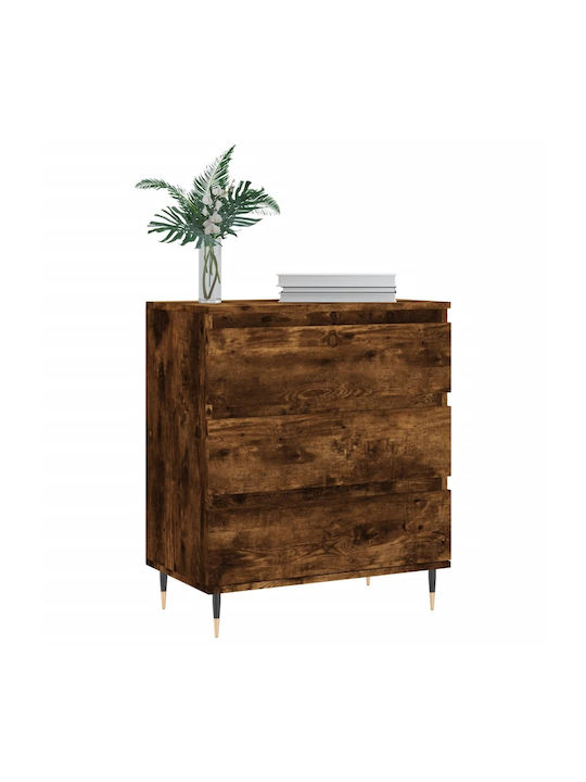 Wooden Chest of Drawers with 3 Drawers 60x35x70cm