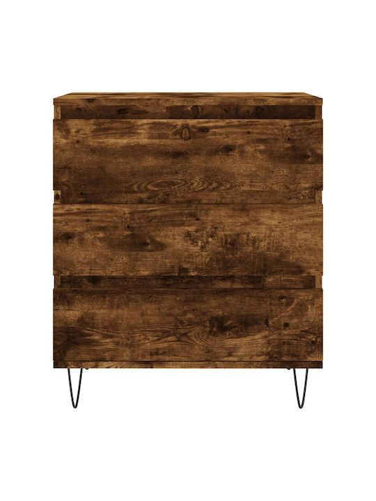 Wooden Chest of Drawers with 3 Drawers 60x35x70cm