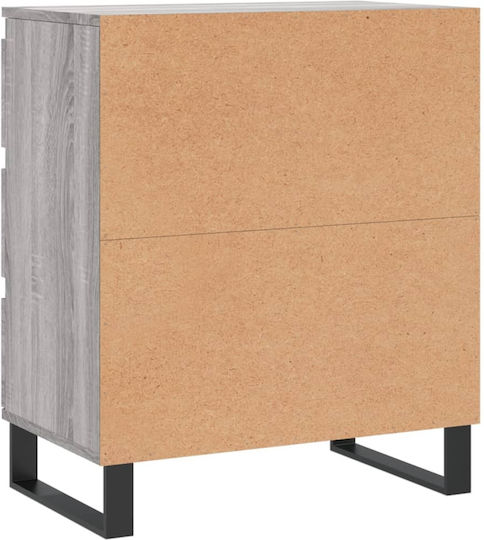 Comoda pentru Dormitor cu 3 sertare Gri 60x35x70buc