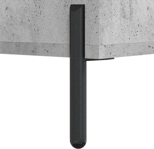 Συρταριέρα Κρεβατοκάμαρας mit 3 Schubladen Gray 69.5x34x90cm