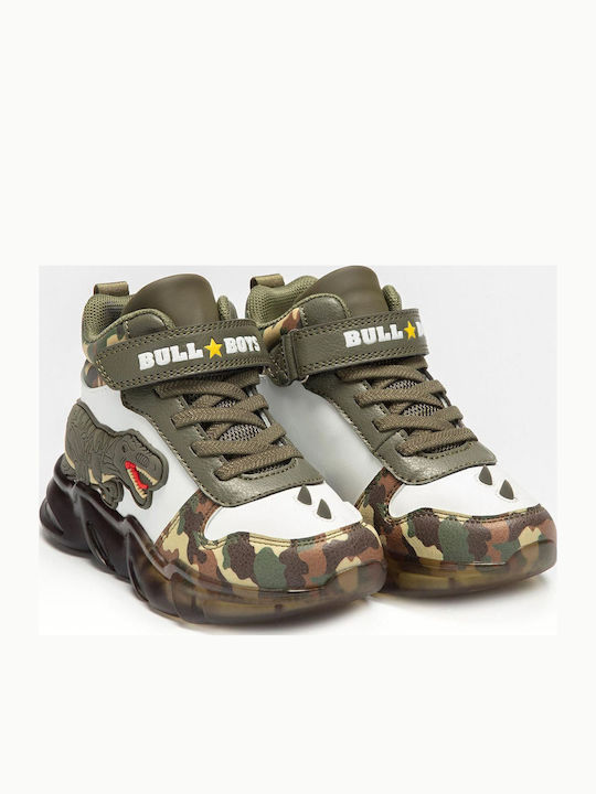 Παιδικά Sneakers με Σκρατς & Φωτάκια Πράσινα
