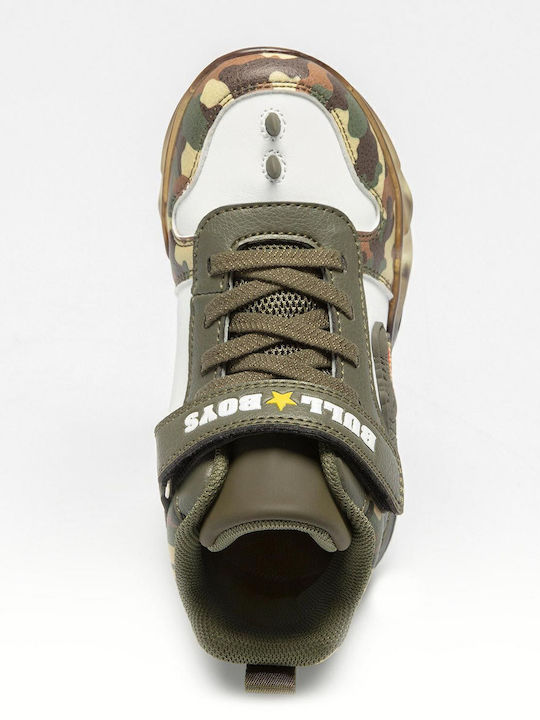 Παιδικά Sneakers με Σκρατς & Φωτάκια Πράσινα