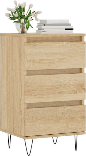 Wooden Chest of Drawers with 3 Drawers 40x35x70cm